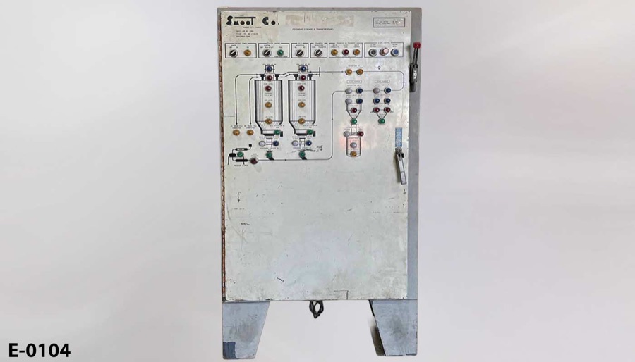 Electronic control console, 53 station, white enamel, 38"w x 15"d x, stock number E-0104