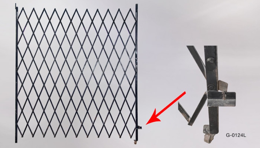 Accordion Security Gate, stock number G-0124L