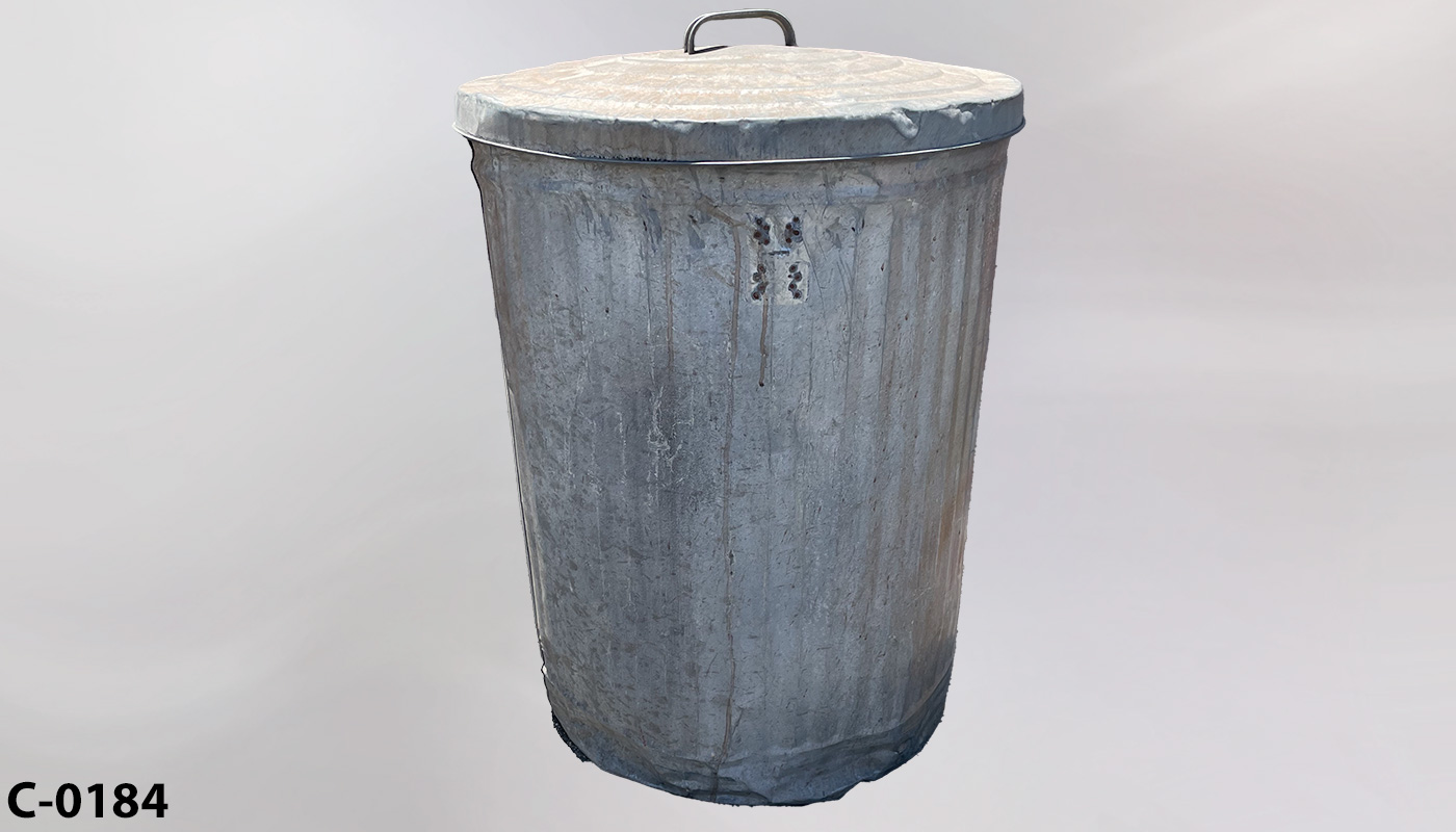 Trash can, stock number C-0184