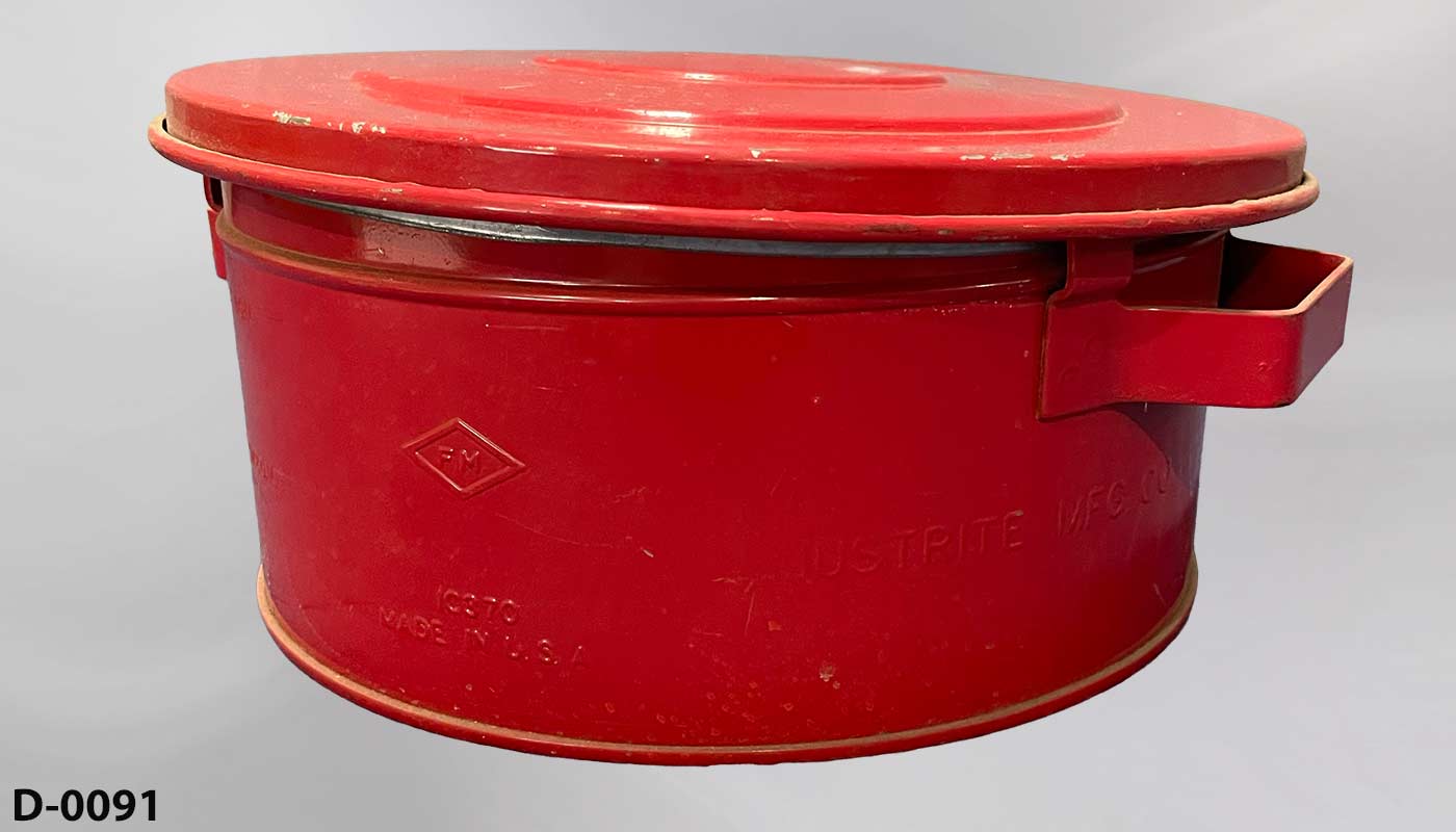 Drain can, stock number D-0091