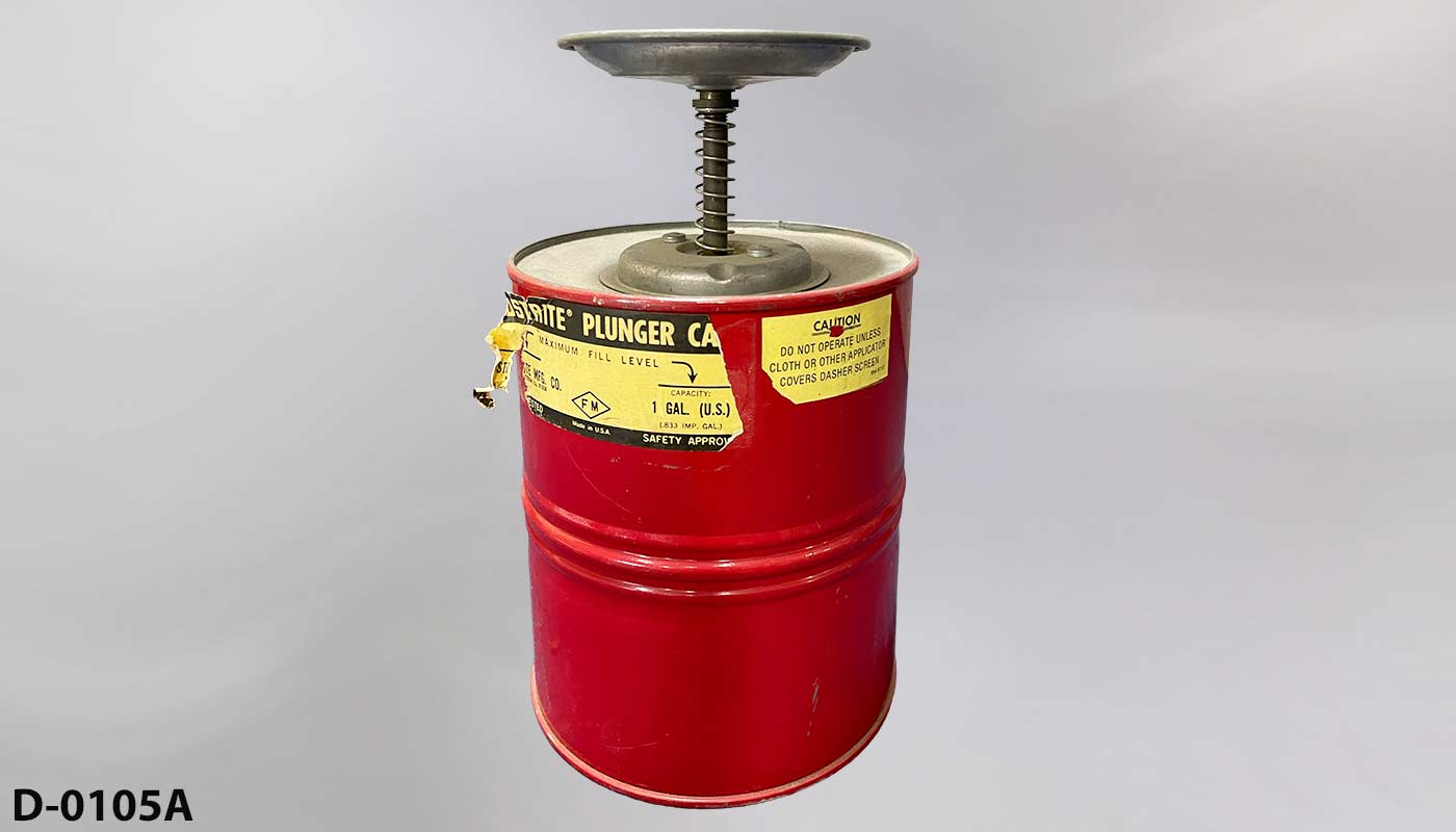 Oil Drain Can, stock number D-0105a