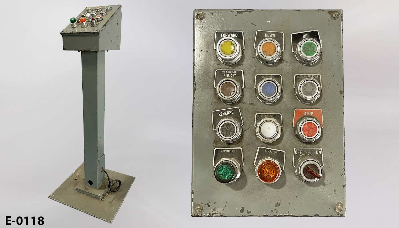 Electronic control pedestal, stock number E-0118