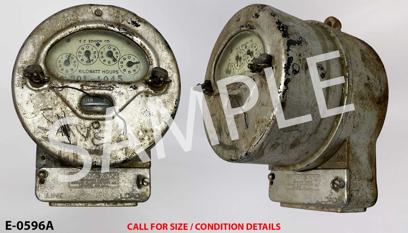 Electric meter, stock number E-0596a