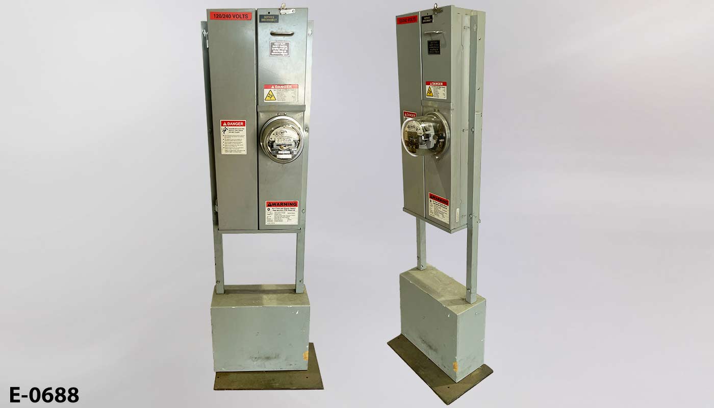 Electric utility box, stock number E-0688