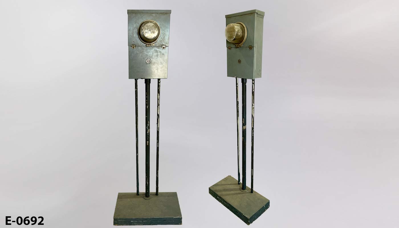 Electric meter panel box, stock number E-0692
