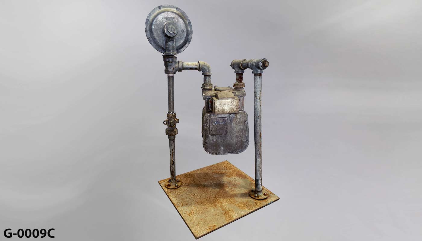 Gas meter, stock number G-0009c