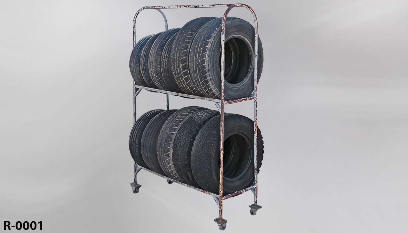 Rack on casters, stock number R-0001