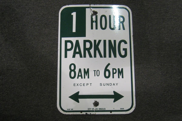 Sign-1 Hour Parking 8:00 AM to 6:00 PM..., stock number S-0140