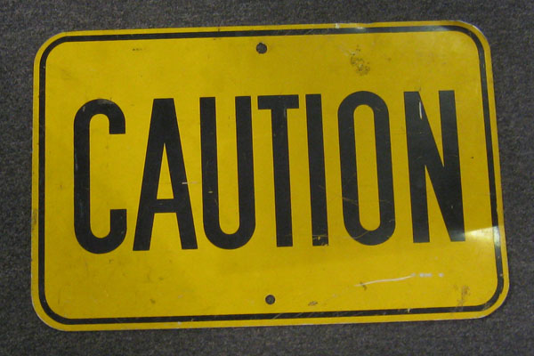 Sign-Caution, stock number S-0152