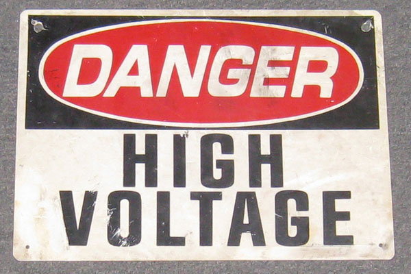 Sign-Danger -High- Voltage, stock number S-0255