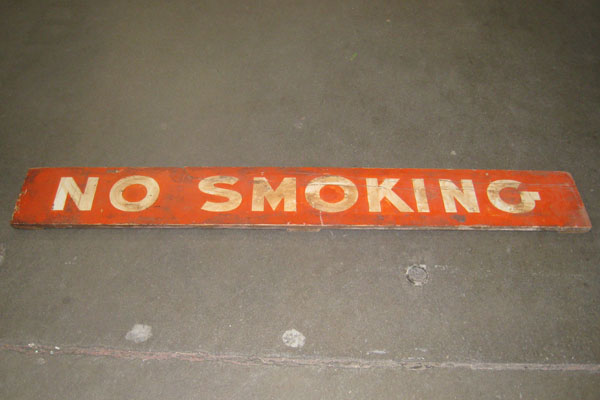 Sign-No smoking, stock number S-0295
