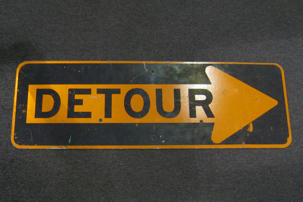 Sign-Detour, stock number S-0407