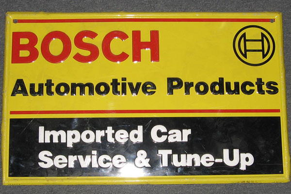 Sign-Bosch Automotive Products Imported Car Service & Tune-Up, stock number S-0495