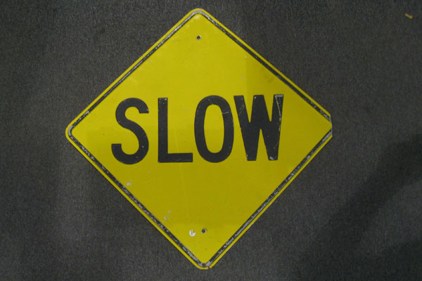 Sign-Slow, stock number S-0561