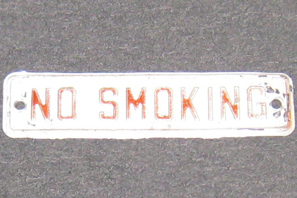 Sign-No Smoking, stock number S-0678