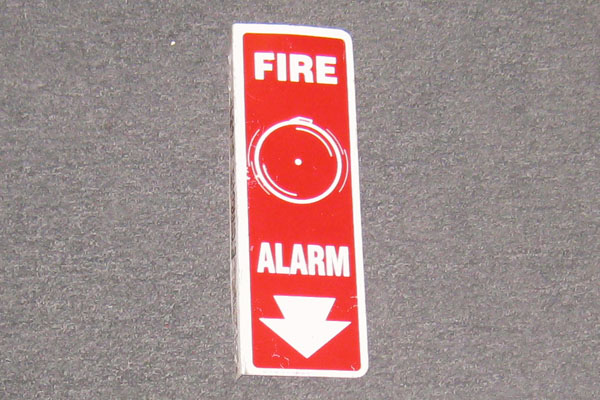 Sign-Fire Alarm, stock number S-0689