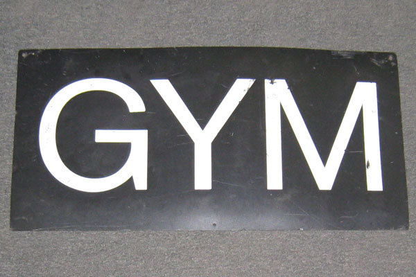 Sign-GYM, stock number S-0702