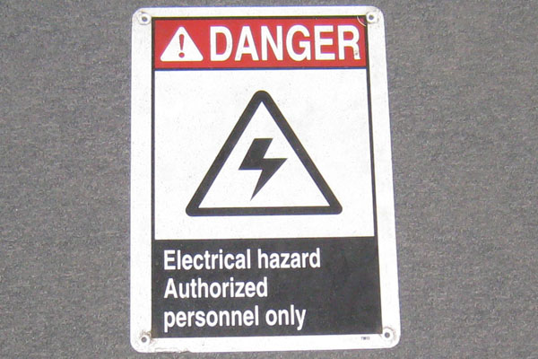 Sign-Danger Electrical Hazard Authorized Personnel Only, stock number S-0733b