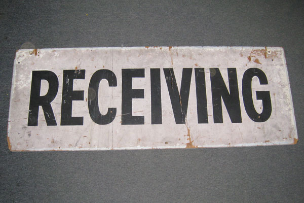 Sign-Receiving, stock number S-0745