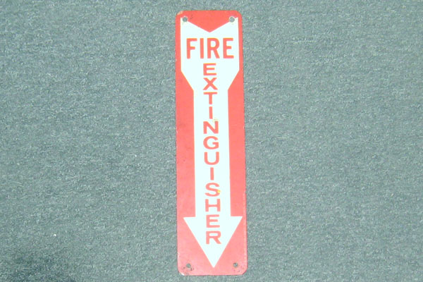 Sign-Fire Extinguisher, stock number S-0792b