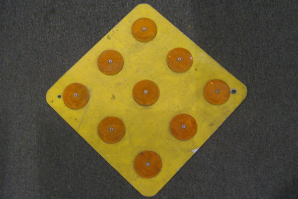 Sign-9 orange reflectors, stock number S-0900