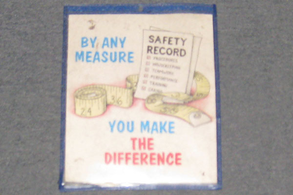 Safety poster, stock number S-0942