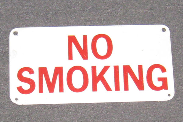 Sign-No Smoking, stock number S-1034