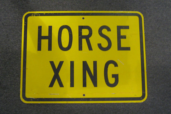 Sign-HORSE XING, stock number S-1064