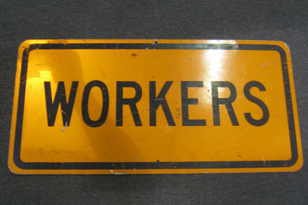 Sign-Workers, stock number S-1068