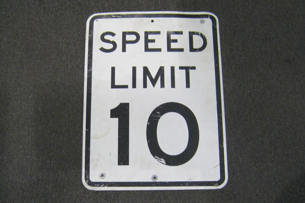 Sign-Speed Limit 10, stock number S-1170