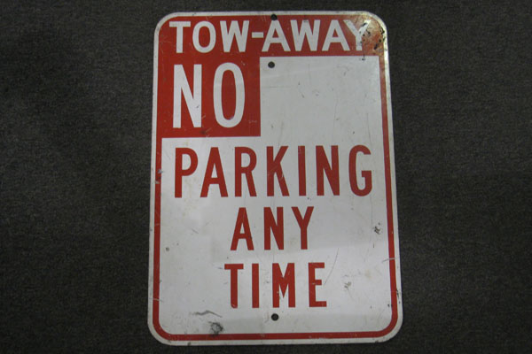 Sign-Towaway No Parking Anytime, stock number S-1252