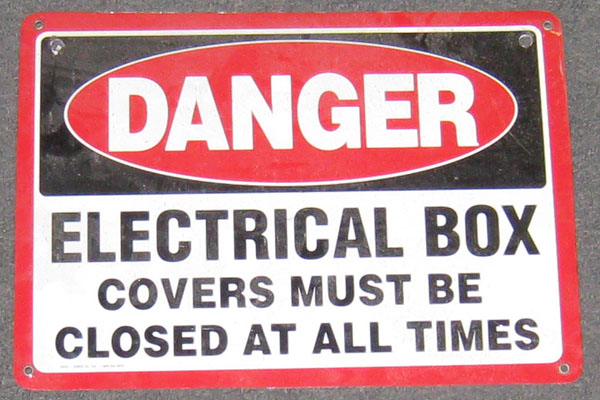 Sign-Danger Electrical Box Covers Must Be Kept Closed At All Times, stock number S-1416