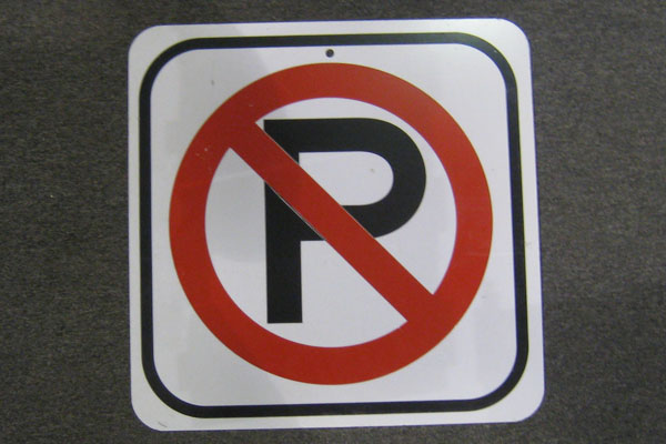 Sign-International symbol for No Parking, stock number S-1463