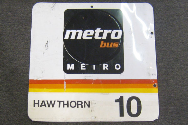 Sign-Metro, stock number S-1466