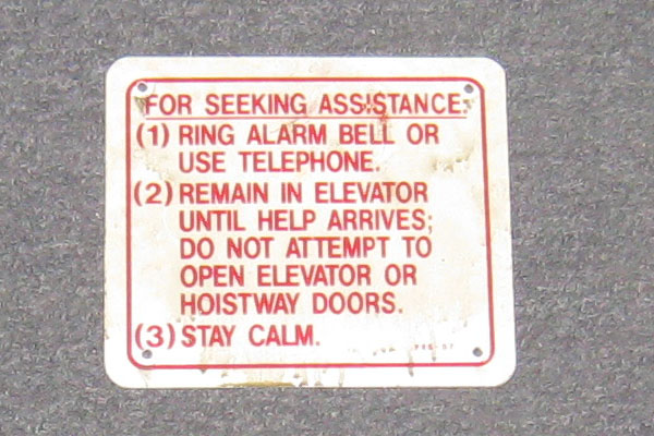 Sign-For Seeking Assistance..., stock number S-1585