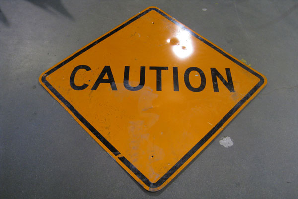Sign-Caution, stock number S-1618