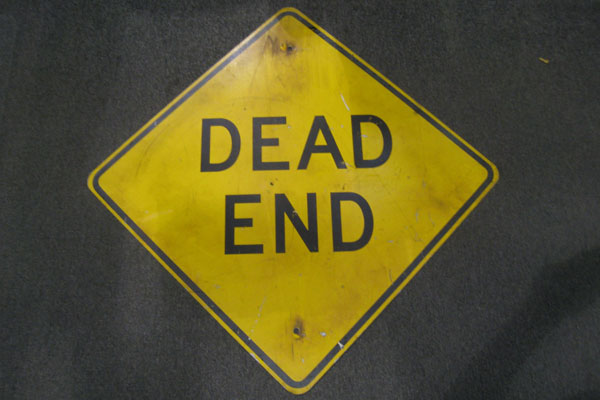 Sign-Dead End, stock number S-1620