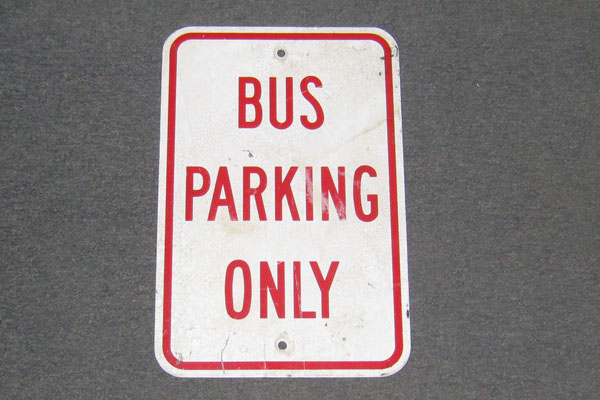 Sign-Bus Parking Only, stock number S-1630