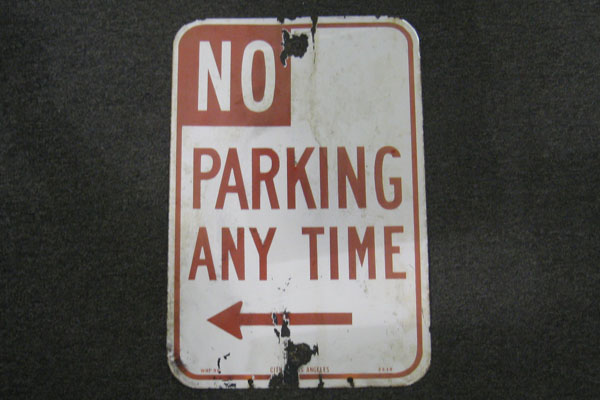 Sign-No parking anytime, stock number S-1637