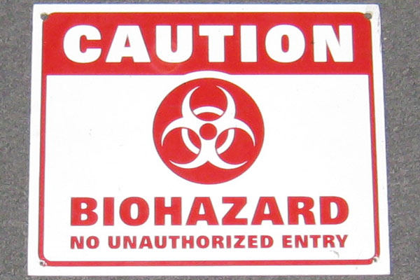 Sign-Caution: Biohazard, stock number S-1812
