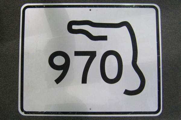 Sign-970, stock number S-1858