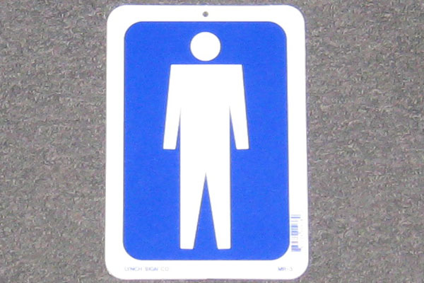 Sign-Mens' Restroom, stock number S-1946