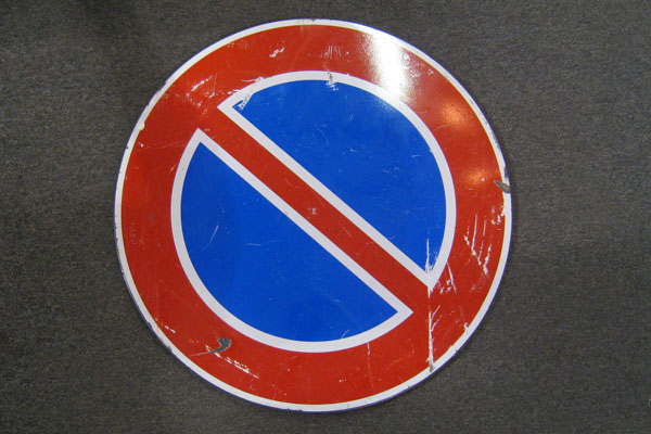 Sign-Foreign- road sign, stock number S-1975