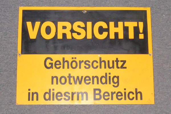 Sign-European, stock number S-1976