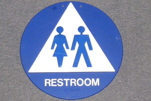 Sign-Restroom, stock number S-1980