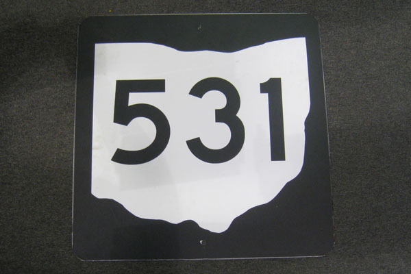 Sign-Ohio shape, stock number S-2027