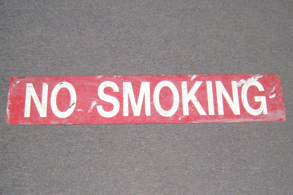 Sign-No Smoking, stock number S-2166