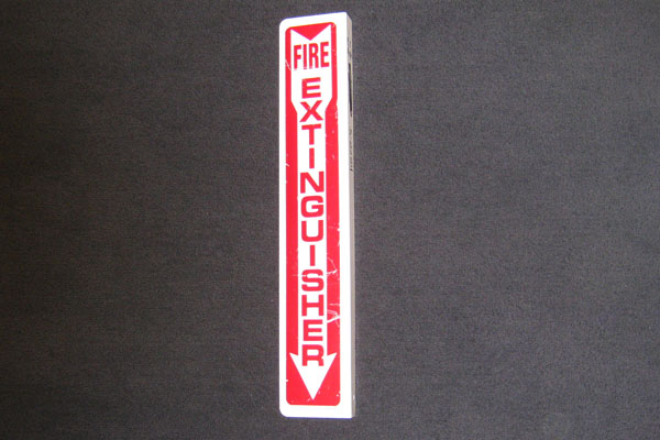 Sign-Fire Extinguisher, stock number S-2224