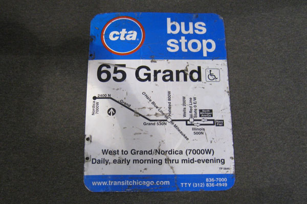 Sign-Bus Stop, stock number S-2259