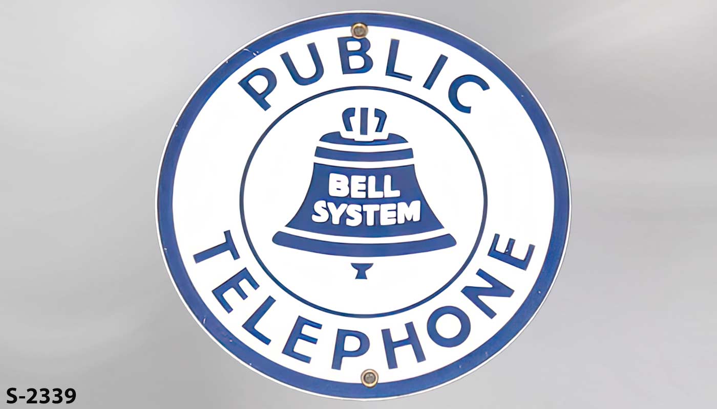 Sign-Public Telephone, stock number S-2339